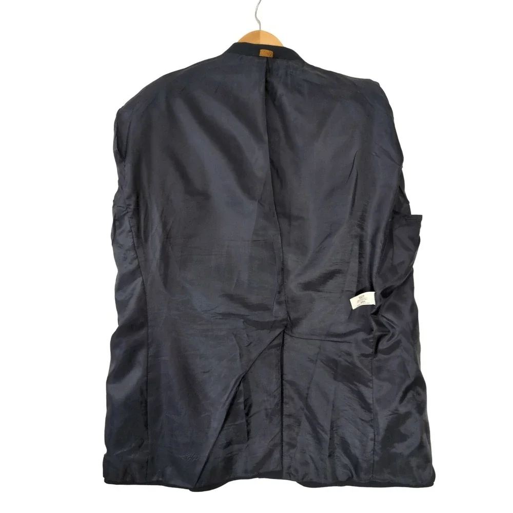 Edwards Blazer Mens 44R‎ Navy Blue 2 Button Single Vent Business Professional